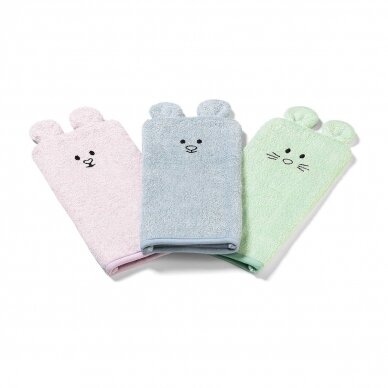 Babyono bamboo baby wash mitt pink 787/01 2