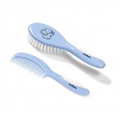 BabyOno soft hair brush blue 570/04