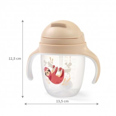 Babyono sippy cup with weighted straw brown 1464/04 6