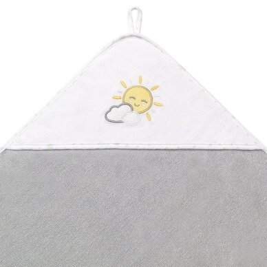 TERRY Hooded Towel 100×100 cm grey 142/08 1