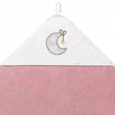 TERRY Hooded Towel 100×100 cm pink 142/10 1