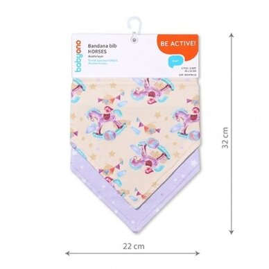 BabyOno bandana bib HORSES, 879/15 4