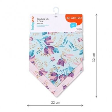 BabyOno bandana bib FLORAL, 879/16 4