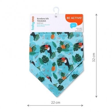 BabyOno bandana bib TOUKANS, 879/12 2