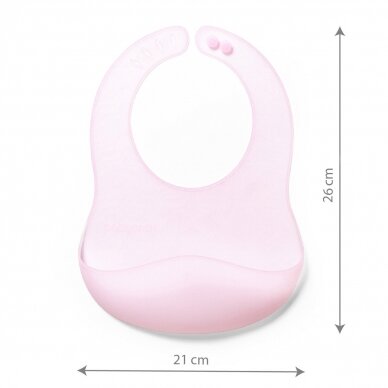 Babyono bib ultrathin pink 1598/02 6