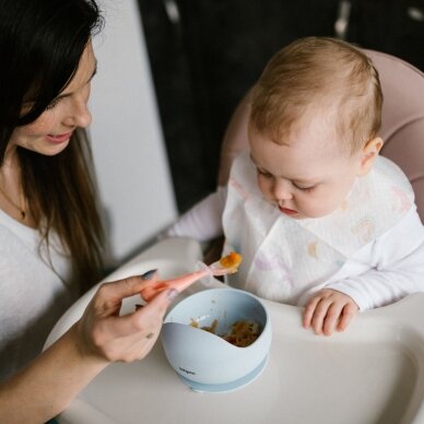 Babyono silicone spoons grey mint 2pcs 784/0 2