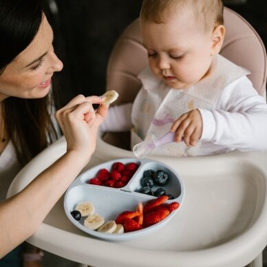 BabyOno silikoniniai šaukšteliai 2vnt pilkas mėtinis 784/02 3