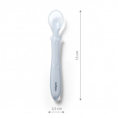 Babyono silicone flexible spoon blue 785/01 3