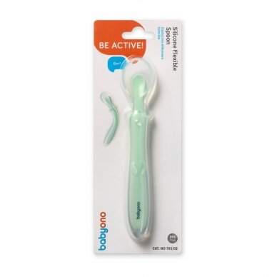 Babyono silicone flexible spoon mint 785/02 4