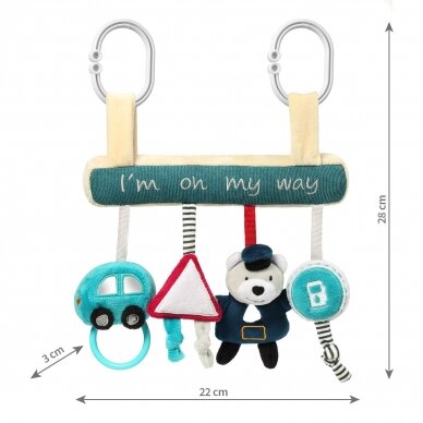 Educational toy - I’M ON MY WAY Pram Hanging Toy - 1487 8