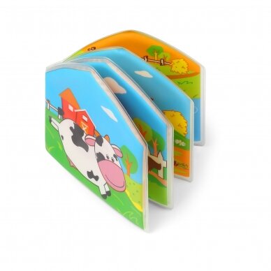 WILD ANIMALS squeaky bath book! 1