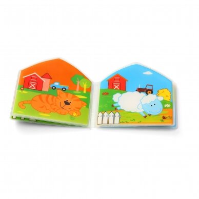 WILD ANIMALS squeaky bath book! 2