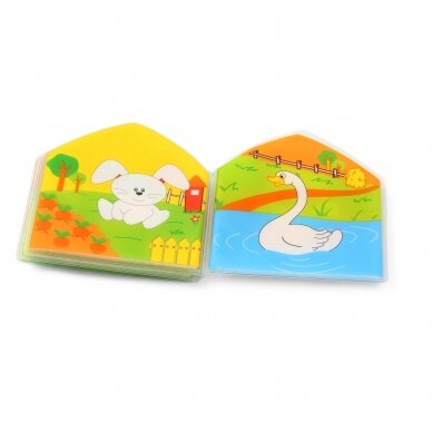 WILD ANIMALS squeaky bath book! 4