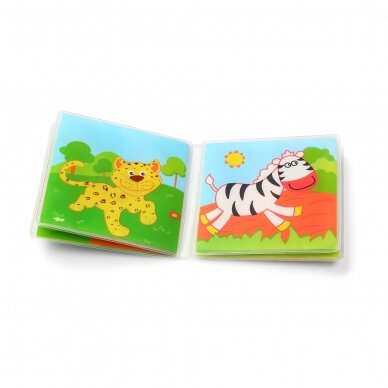 WILD ANIMALS squeaky bath book! 4