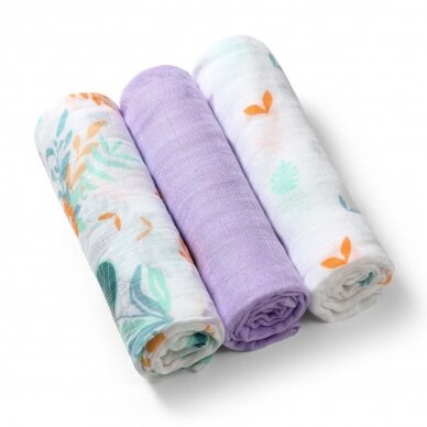 BabyOno bamboo diapers 3 pcs, purple  397/08 3