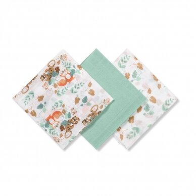 BabyOno muslin diapers mint 348/12 1