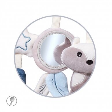 Babyono educational baby toy for pram RACCOON 5