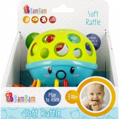 BamBam soft rattle octopus 428974 5