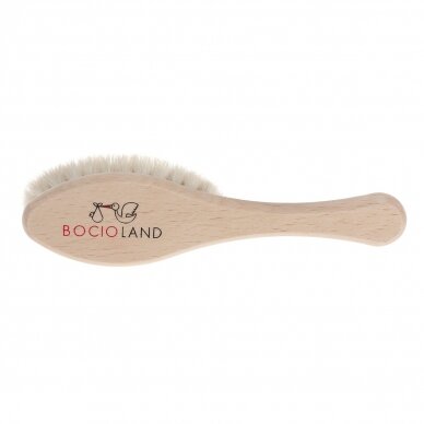 Bocioland Wooden Ellipse Goat Hairbrush, BOC0533