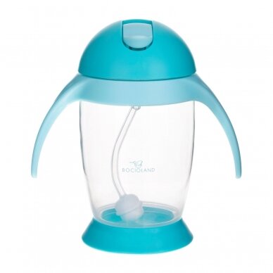 Bocioland sippy cup with weighted straw blue BOC0543 1