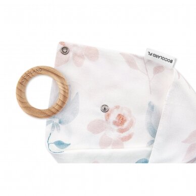 Bocioland TEETHER, scarf, bellflowers, BOC0103 3