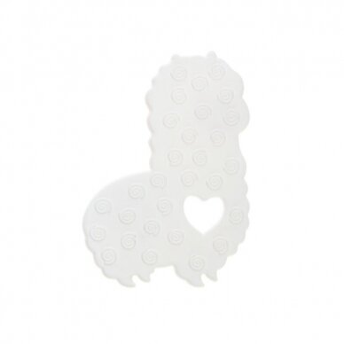 Bocioland silicone teether, WHITE LAMA BOC0509 2