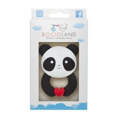 Bocioland silicone teether, PANDA BOC0511 1