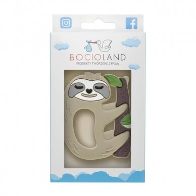 Bocioland silicone teether, SLOTH BOC0510 1