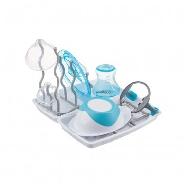 Universal bottle and teat drying rack 1071