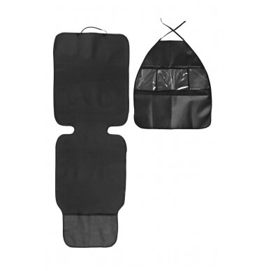 Caretero PROTECTIVE MAT AND ORGANIZER FOR CAR SEATS 2IN1 SET 1150