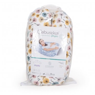 CebaBaby maitinimo pagalvė PHYSIO multi, pienės, velvet, W-741-200-642 4