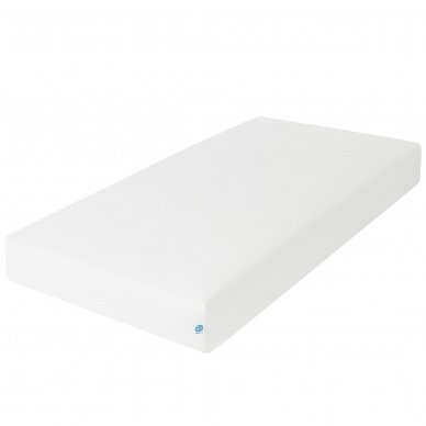 Jersey fitted sheet with elasticated edge (120x60) white