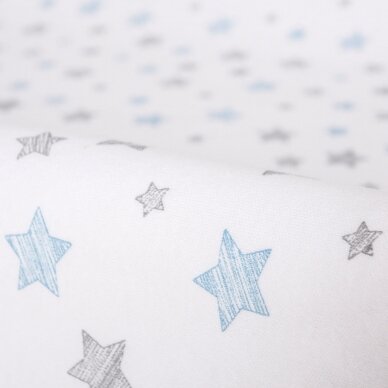 Changing mat cover Blue + Blue Stars (50x70-80) 2 pcs 3