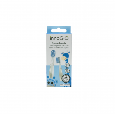 INNOGIO REPLACEMENT TOOTHBRUSH HEADS GIOGIRAFFE BLUE GIO-450BHB