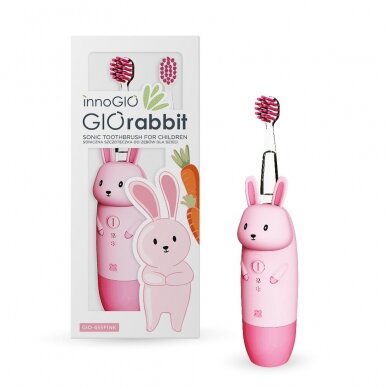 GIORABBIT SONIC TOOTHBRUSH FOR CHILDREN PINK GIO-455PINK