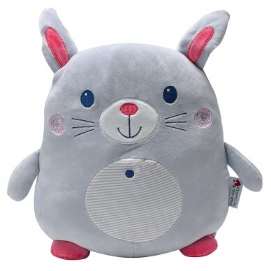 GIOplush Grey Rabbit Cushion 32cm