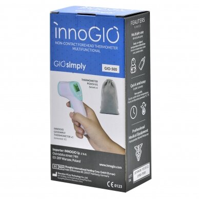 InnoGiO termometras bekontaktis GIOsimply GIO-500 4