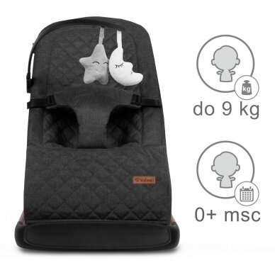 Kidwell LARO rocking bouncer black wooden 9