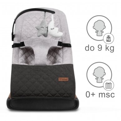 Kidwell LARO rocking bouncer grey wooden 7