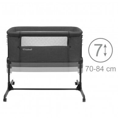 Kidwell crib Snuzzy dark grey 4