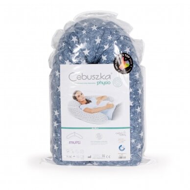 Multi PHYSIO Pillow Denim Style Stars blue Ceba Baby 2