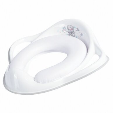 6167-60 Padded toilet trainer seat, white/grey