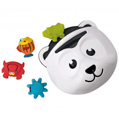 Maltex bath toy holder Panda white 3