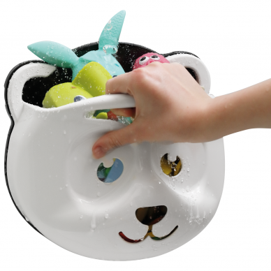 Maltex bath toy holder Panda white 2