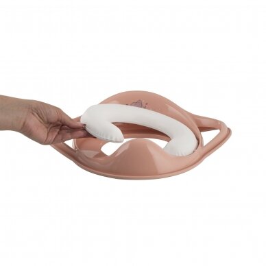 Maltex Padded toilet trainer seat peach pink with peach pink rubbers 6130_41 1