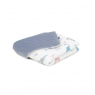 Baby blanket (75x100) , Dino, grey