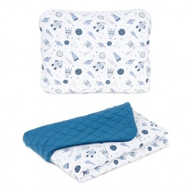 Baby blanket (75x100) + pillow (30x38) Kosmos