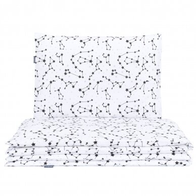 2pcs bedding set, 100x135cm, Constellation, white