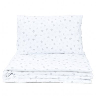 2pcs bedding set (A) small stars, white