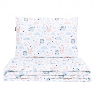 3pcs bedding set (A) owl / rabbit, Premium 1